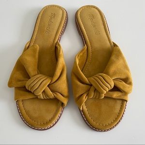 Madewell sandals in yellow suede. Size 6.5. Never worn.